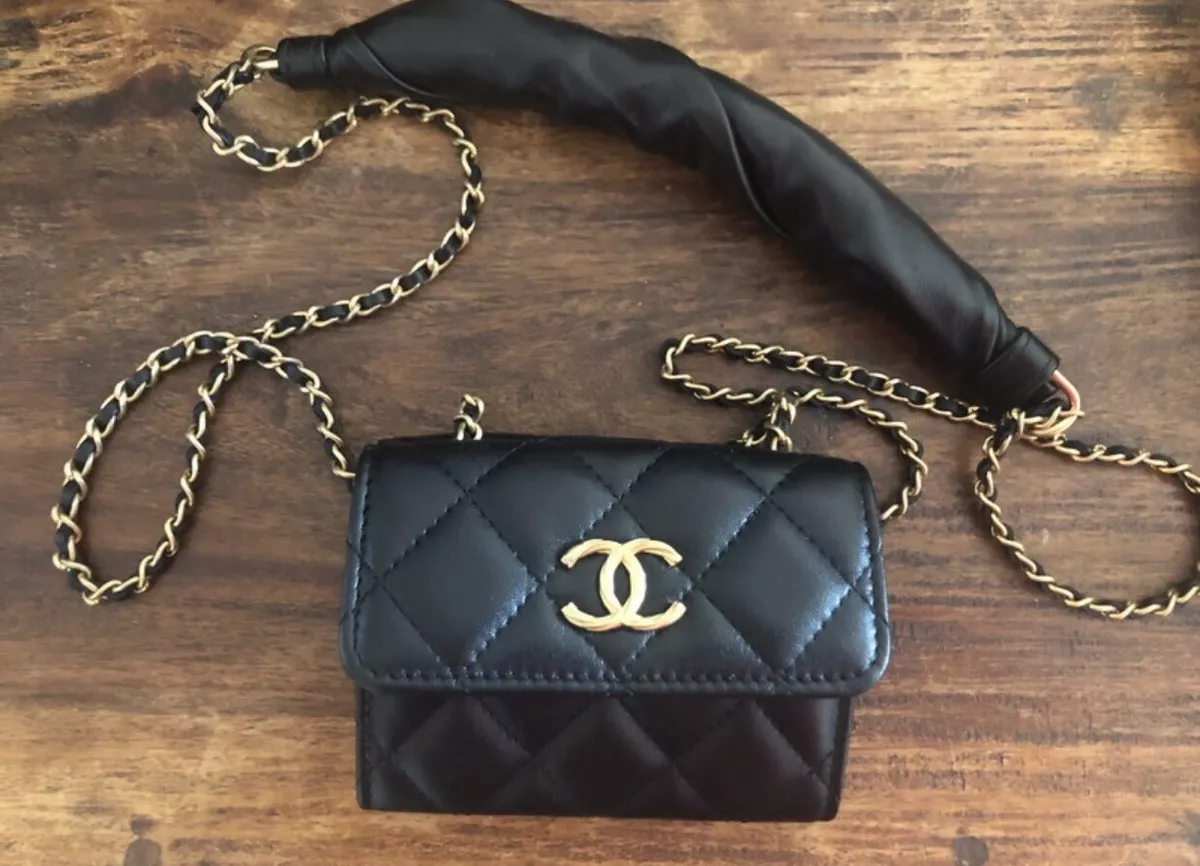 Chanel XL Card Holder on Chain 🌟  Chanel card holder, Chanel bag, Orange  bag