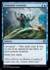 Distorted Curiosity Light Play, English Magic the Gathering MTG Phyrexia: All Wi