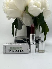 Prada Monochrome Lipcolor In Hyper Matte P56 Notte - Burgundy Wine 1.3g Mini 