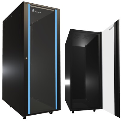 Extralink Netzwerkschrank Serverschrank 32HE 600x1000 Schwarz Stehend