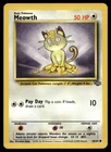 Meowth 56/64 Pokemon Card Jungle Common 50 HP Lighlty Played H38