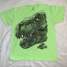 Boys XXL 18 Green Jurassic World T-Shirt