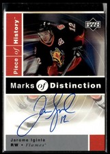 2004-05 UD SP Authentic Autograph Buybacks RARE Jarome Iginla Auto #US-JI