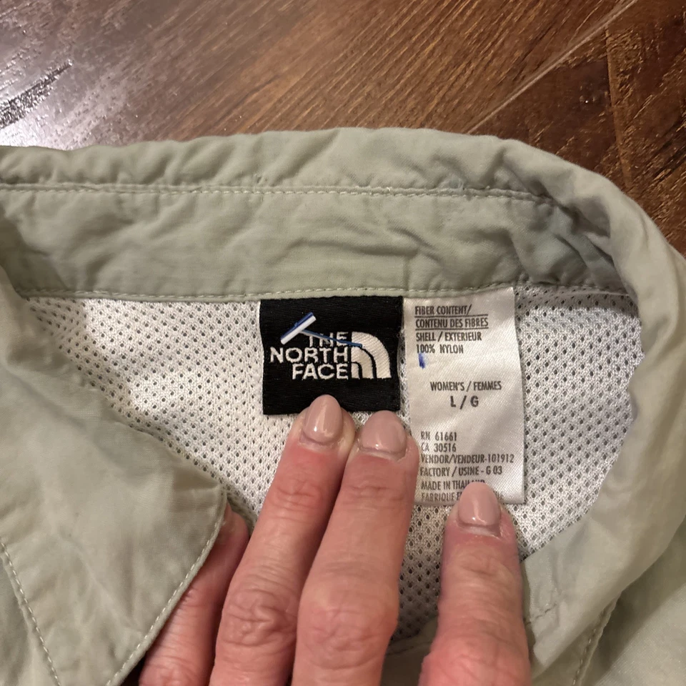 Camisa para mujer The North Face L ventilada de nailon con botones pesca al aire libre Foto 3 de 4