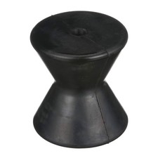Attwood 11209-1 Boat Trailer Rubber Bow Roller, Black, 4 One Size, Black