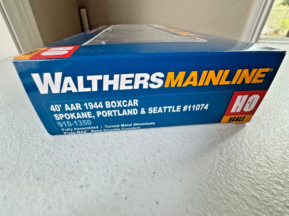 Walthers #910-1350 HO 40' 1944 Box Car-Spokane Portland&Seattle #11074 w/box-EC - Image 2 of 4