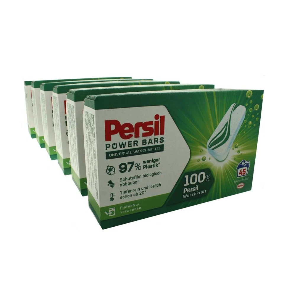 6 x Persil Waschmittel Universal Power Bars 45WL 1,328kg - Bild 1 von 1
