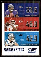 2020 Fantasy Stars Showcase Lamar Jackson/Sammy Watkins/Christian McCaffrey