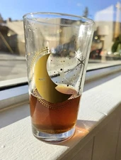 ETS Express Drinking Mixing Beer Glasses Moon Stars 16 Oz Set Of 2 New With Tags