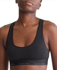 Calvin Klein Bralette Black Lightweight Racerback, M