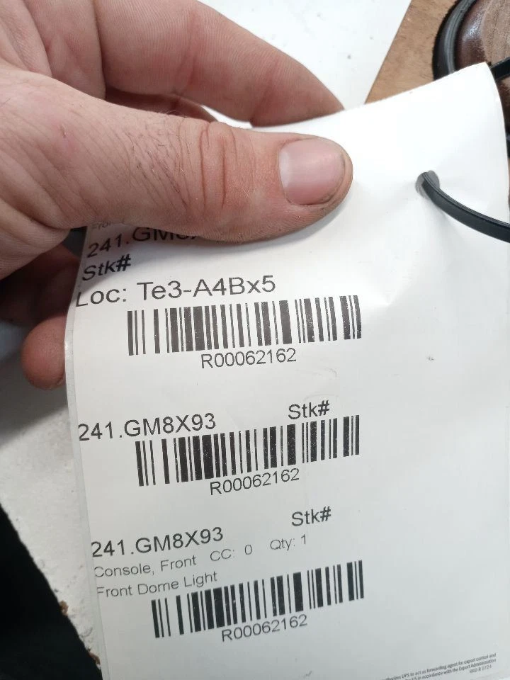 Chevrolet G20 1990-1994 techo delantero cúpula superior panel de luz de madera OEM probado  Foto 4 de 4