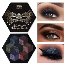 Black Smokey Eyeshadow Makeup Palette, Dark Smoky Eye Shadow Palettes for Hallow