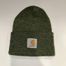 Carhartt Green Stretch Beanie Hat Youth Outdoor Classic One Size