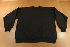 Hanes Ultimate Cotton Blend Mens Size XL Black Fleece Crew Neck Sweatshirt New
