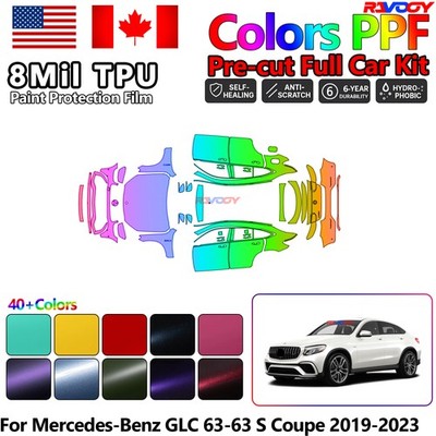 Precut PPF Paint Protection Film For Mercedes-Benz GLC 63-63 S Coupe 2019-2023