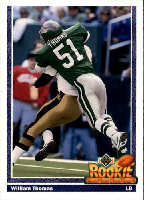 1991 Upper Deck #628 William Thomas RC - FB