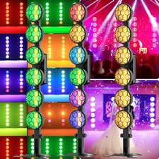 6LED 350W RGB COB Par Light DMX Stage Lighting Audience Blinder DJ Disco Party