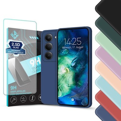 Handyhülle für Xiaomi Redmi 15 / 15 5G Smartphone Hülle Schutzhülle Case 9H Glas