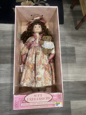 Special Edition Soft Expression Genuine Fine Bisque Porcelain Doll