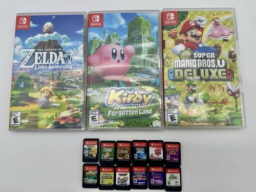 Lot of 12 Nintendo Switch Games Mario, Zelda, Pokemon, Kirby