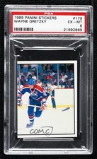 1988-89 Panini Album Stickers Wayne Gretzky #179 PSA 6 HOF