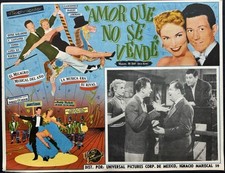 WALKING MY BABY HOME DONALD O'CONNOR JANET LEIGH BUDDY HACKETT LOBBY CARD