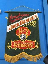 Jack Daniels Green Label Banner Flag Vintage Rare Whiskey Hanging Display
