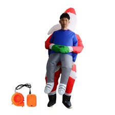 Inflatable Christmas Santa Claus Costume Funny Clothes Christmas Santa A6V1 CZFE