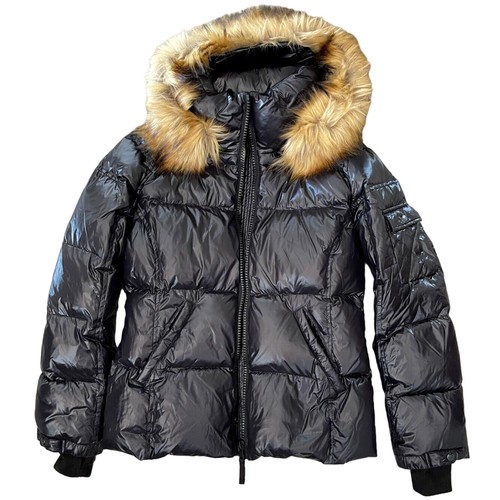 S13 Allie Women's Jet Natural Faux Fur Trim Hooded Down Jacket XL - $265 - Picture 2 of 12