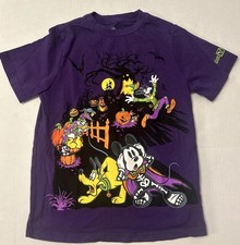 Disney Mickey Friends Halloween Purple T-shirt Kids Size 10/12