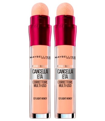 2x Maybelline New York Il Erase 1 stück (2er Pack), Farbe 121 Light Honey
