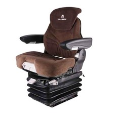 Grammer Brown Fabric Seat W/ Air Suspension Fits John Deere Replaces 84067649