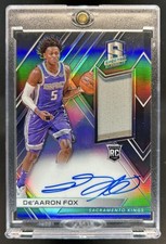 2017-18 Panini Spectra De'Aaron Fox RC Jersey Rookie Auto #/299 Kings