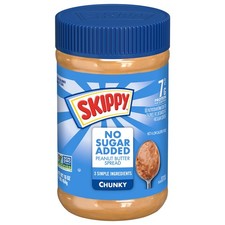 Skippy No Sugar Added Chunky Peanut Butter Spread 2 Pack