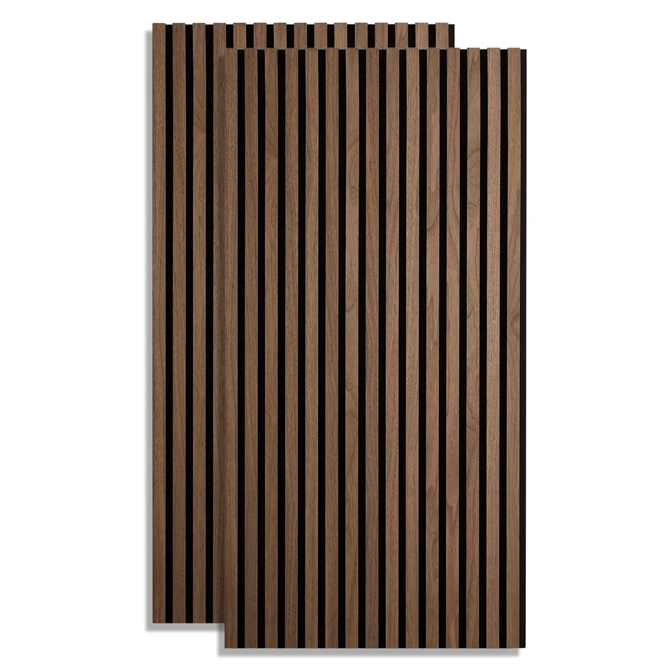 Wandpaneele Holz 3D Wandverkleidung 2er Set Akustik Paneele Braun Homestyle4u - Bild 1 von 4