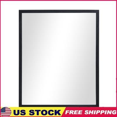 Rectangular Wall Mirror 23x29 Durable Plastic Frame Versatile Hanging Decor Home