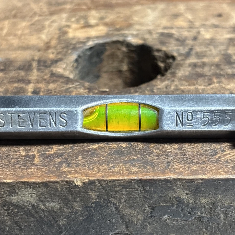Vintage Stevens No. 555 String Level For Woodworking And Carpentry - Image 3 of 4