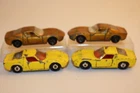 1960's - 1970's Lot of 4 Vintage Matchbox Lesney Lamborghini Miura #33 Cars