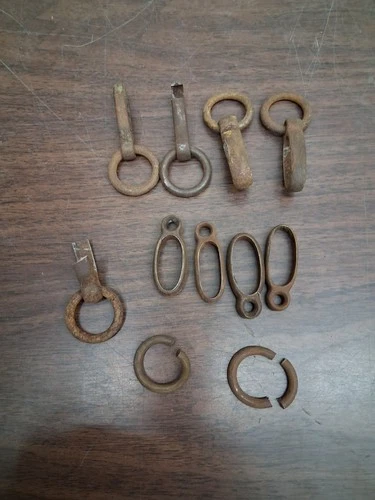 civil war scabbard carry ring assembly 1860 - 1840 11 pc lot