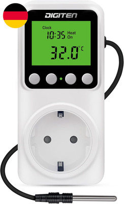 Digitaler Tag-Nacht Thermostat Mit  /  Temperaturregler, Heiz-/Kühl, Uhrfunktion