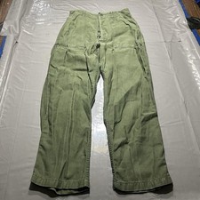 Vintage Type 1 OG-107 Sateen Trousers Medium Button Fly Pant Distressed