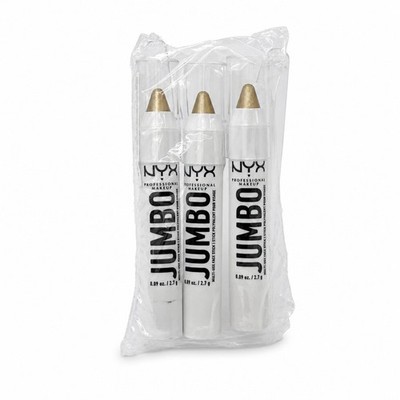 NYX Jumbo Multi-Use Face Highlighter Stick Apple Pie Pencil, 3 pack