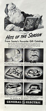 1940 General Electric Appliances Mixer Iron Santa Waffle Iron Vintage Print Ad