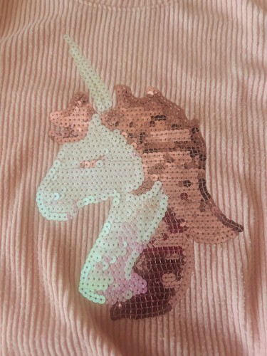 Vintage Sweet Dreams Unicorn light pink Top Girls 12 Long Sleeve unicorn Shirt - Picture 2 of 4