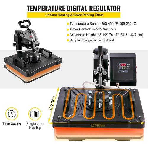 Trasferimento Digitale Sublimazione Calore 8 in 1 Pressa Macchina Tazza Cappello - Photo 4/12