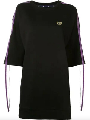 NWT $180 BAPY BY *A BATHING APE  Mini Sweatshirt Dress Black Small