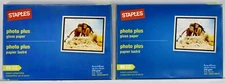 Two Staples Photo Plus Paper Gloss Ink Jet Compatible 4" x 6" 120 Sheets total