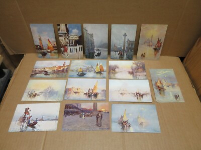VENICE VENICE (Italy) Set of 15 Illustrated Cards Various Views