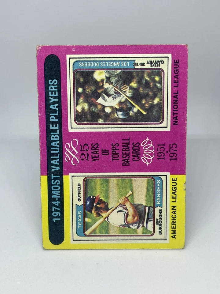 Tarjetas de béisbol 1975 Topps (lote de 9) jugadores más valiosos 25 años de Topps Foto 2 de 4