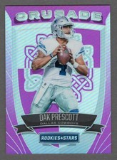 DAK PRESCOTT 2017 Rookies and Stars CRUSADE PURPLE Insert #/49 Refractor Panini